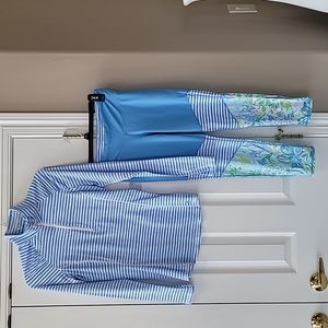 Lily Pulitzer top and pant set size S